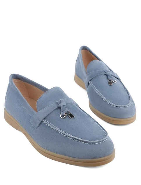 Женские слиперы Attizzare велюровые голубые - фото 5 - Miraton