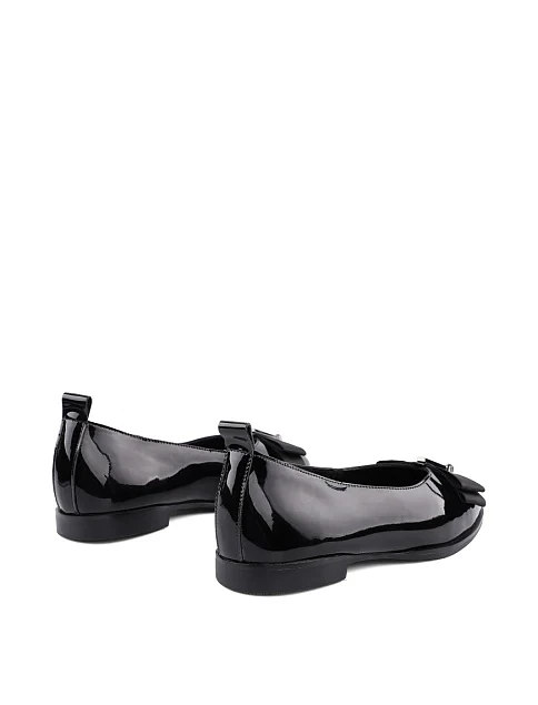 Женские балетки Attizzare лаковые черные - фото 3 - Miraton