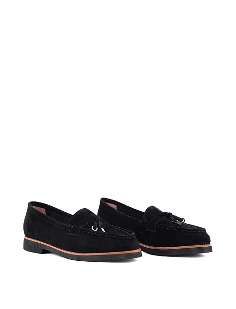 Женские слиперы Attizzare велюровые черные - фото 3 - Miraton