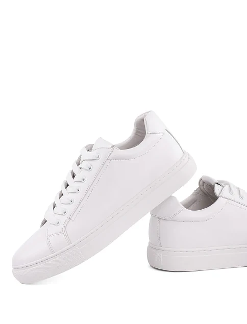 Женские кеды MIRATON кожаные белые - фото 6 - Miraton