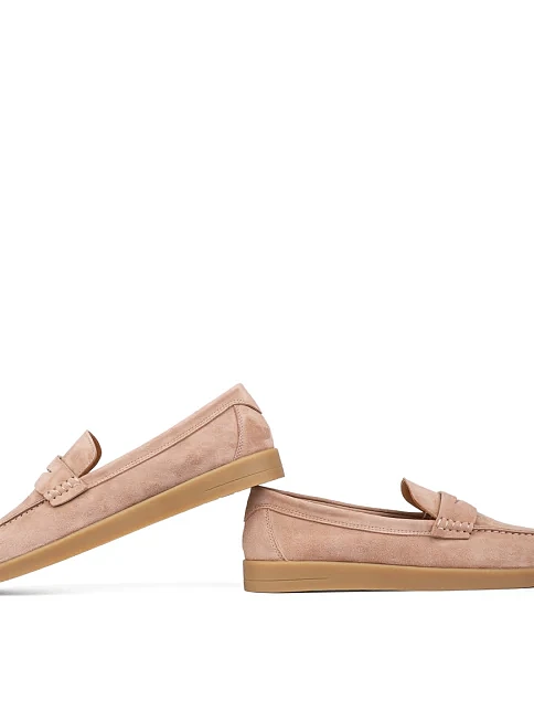 Женские слиперы Attizzare велюровые бежевые - фото 2 - Miraton