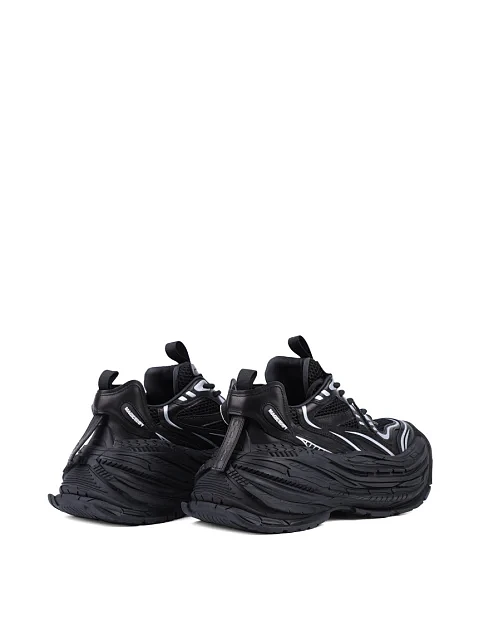 Женские кроссовки MIRATON кожаные черные - фото 4 - Miraton