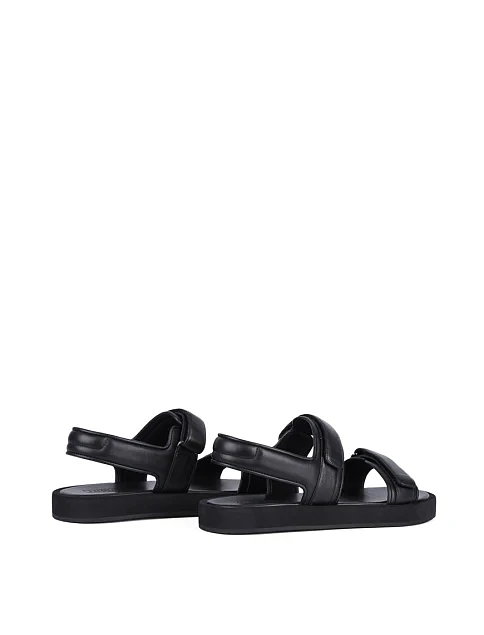 Чоловічі сандалі Miguel Miratez шкіряні чорні - фото 4 - Miraton