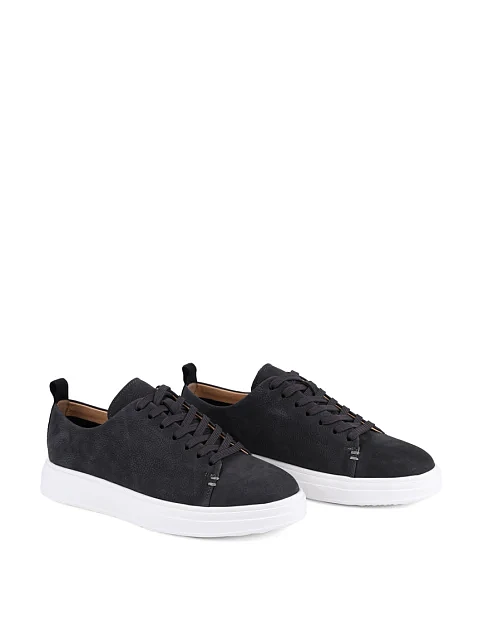 Мужские кеды MIRATON из нубука серые - фото 3 - Miraton