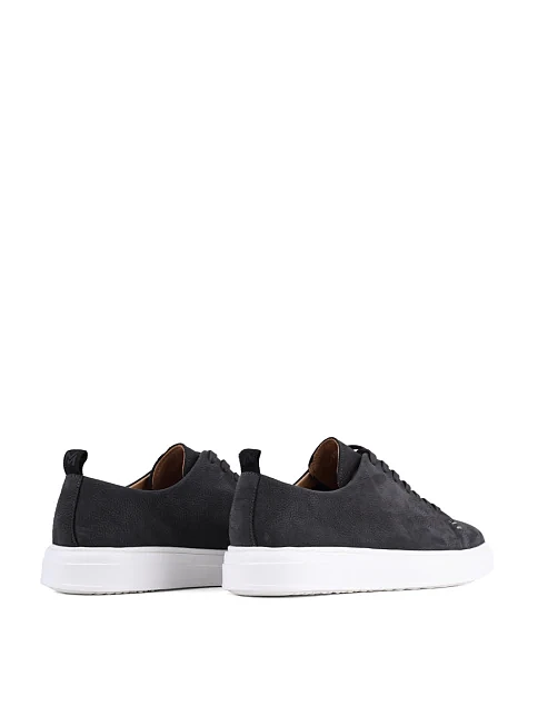 Мужские кеды MIRATON из нубука серые - фото 4 - Miraton