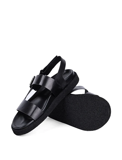 Чоловічі сандалі Miguel Miratez шкіряні чорні - фото 2 - Miraton