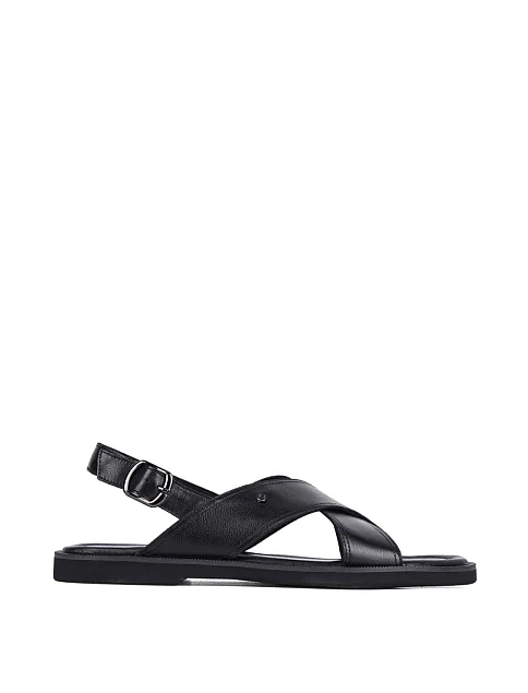 Чоловічі сандалі Miguel Miratez шкіряні чорні - фото 1 - Miraton