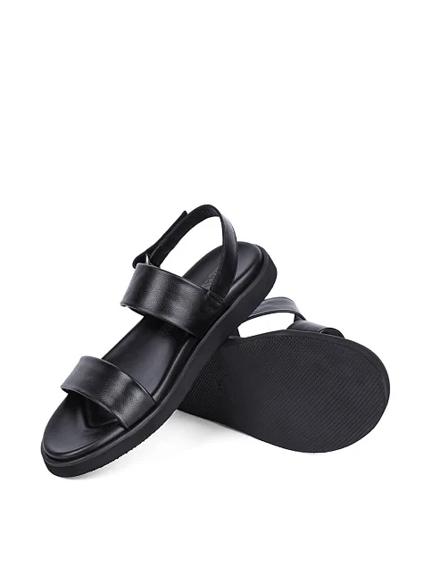 Чоловічі сандалі Miguel Miratez шкіряні чорні - фото 2 - Miraton