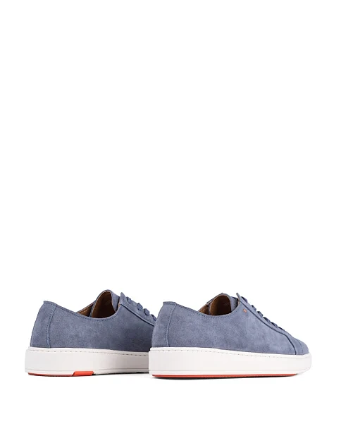 Мужские кеды MIRATON замшевые голубые - фото 5 - Miraton