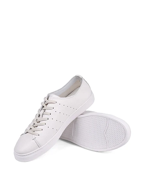 Чоловічі кеди MIRATON шкіряні білі - фото 2 - Miraton