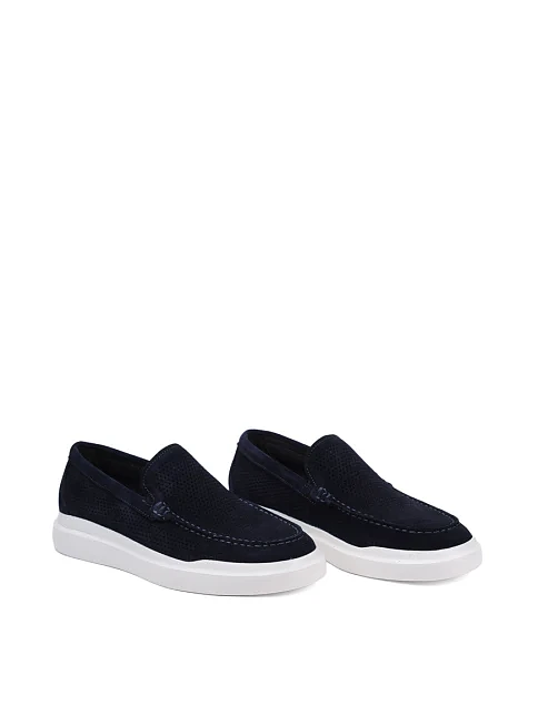 Мужские туфли MIRATON замшевые синие - фото 3 - Miraton