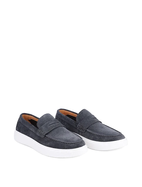 Мужские туфли MIRATON замшевые серые - фото 3 - Miraton