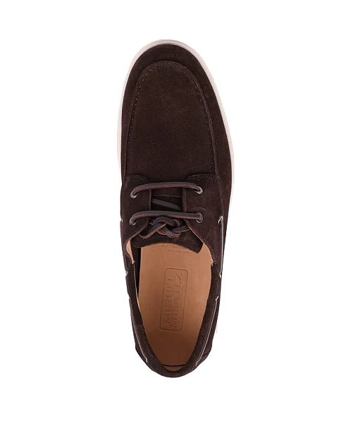 Мужские туфли Miguel Miratez замшевые коричневые - фото 2 - Miraton