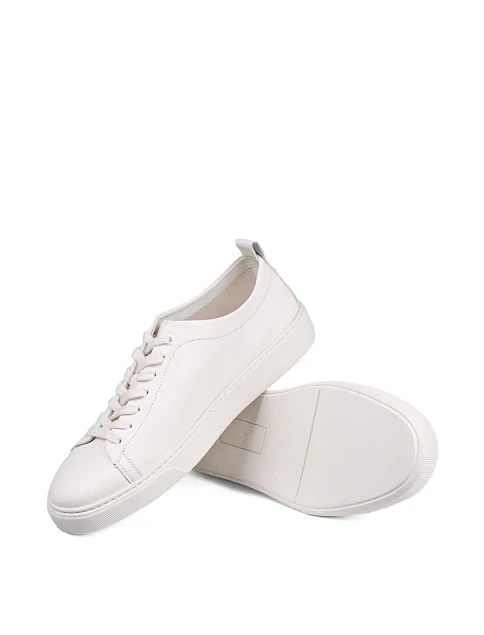 Чоловічі кеди MIRATON шкіряні білі - фото 2 - Miraton