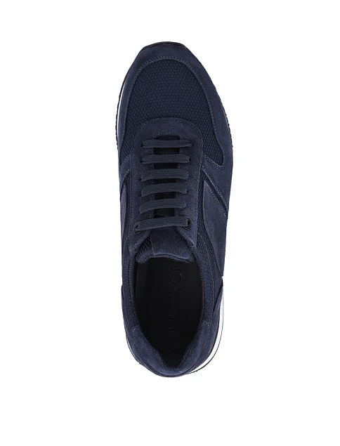 Мужские кроссовки MIRATON замшевые синие - фото 5 - Miraton