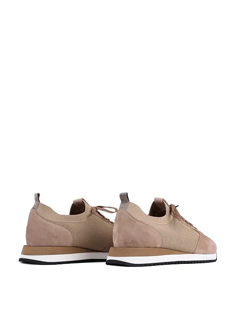 Чоловічі кросівки MIRATON замшеві бежеві - фото 4 - Miraton