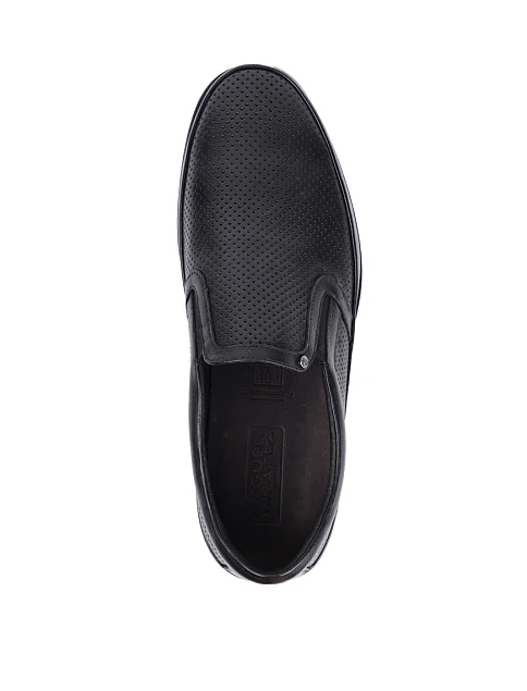 Чоловічі сліпони Miguel Miratez шкіряні чорні - фото 2 - Miraton