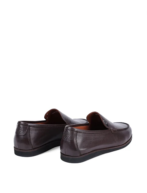 Мужские туфли Miguel Miratez кожаные коричневые - фото 4 - Miraton