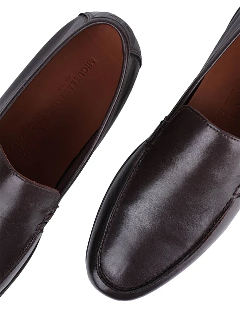 Мужские туфли Miguel Miratez кожаные коричневые - фото 5 - Miraton