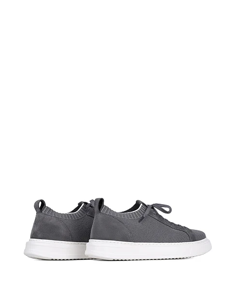 Чоловічі кеди MIRATON замшеві сірі - фото 4 - Miraton