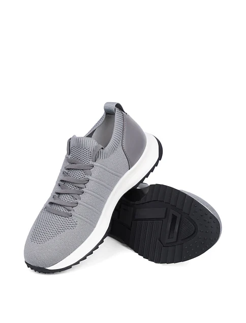 Мужские кроссовки MIRATON тканевые серые - фото 2 - Miraton