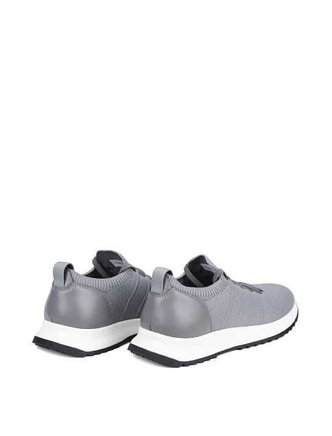 Мужские кроссовки MIRATON тканевые серые - фото 4 - Miraton