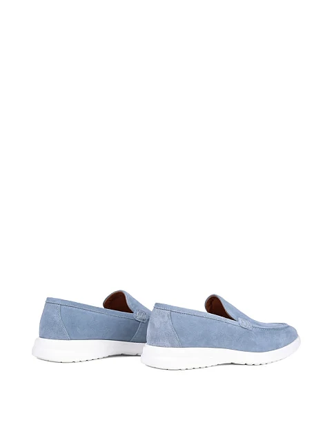 Мужские туфли Miguel Miratez замшевые голубые - фото 4 - Miraton