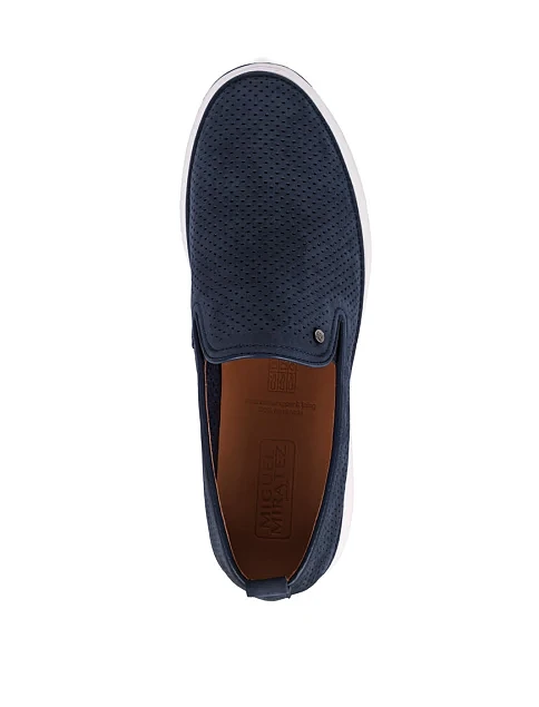 Чоловічі сліпони Miguel Miratez з нубуку сині - фото 5 - Miraton