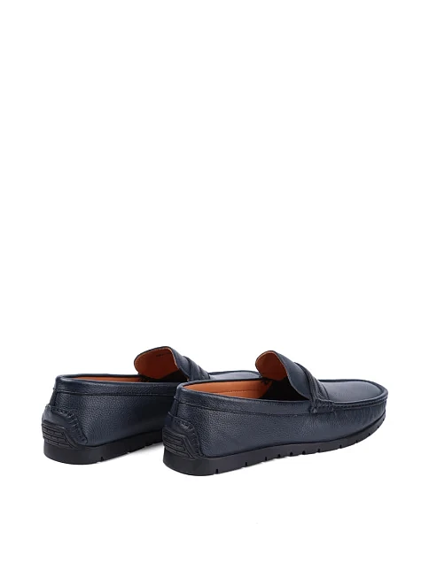 Чоловічі мокасини Miguel Miratez шкіряні сині - фото 4 - Miraton