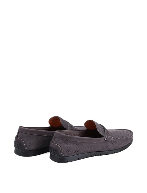 Чоловічі мокасини Miguel Miratez з нубуку сірі - фото 4 - Miraton