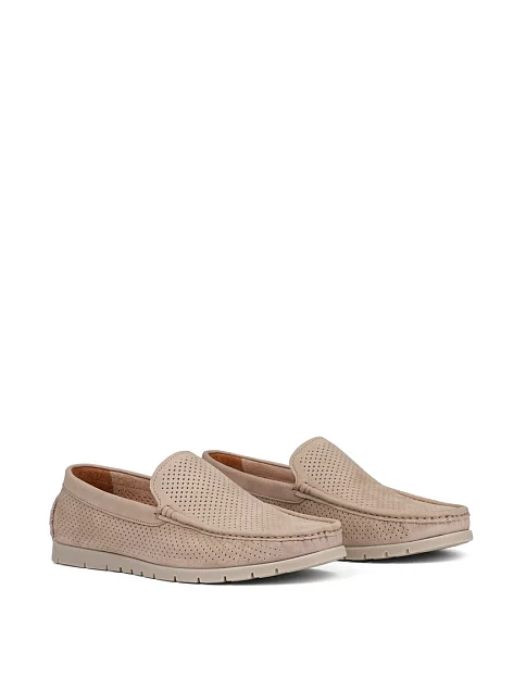 Чоловічі мокасини Miguel Miratez із нубуку бежеві - фото 3 - Miraton