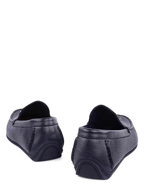 Мужские мокасины Miguel Miratez кожаные синие - фото 5 - Miraton