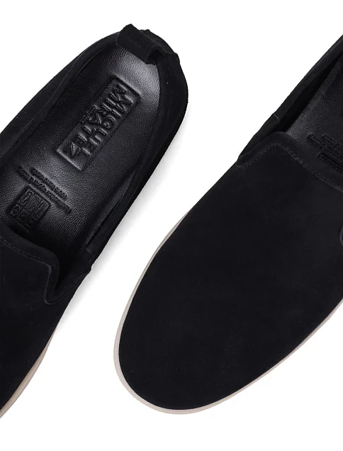 Чоловічі сліпони Miguel Miratez замшеві чорні - фото 5 - Miraton