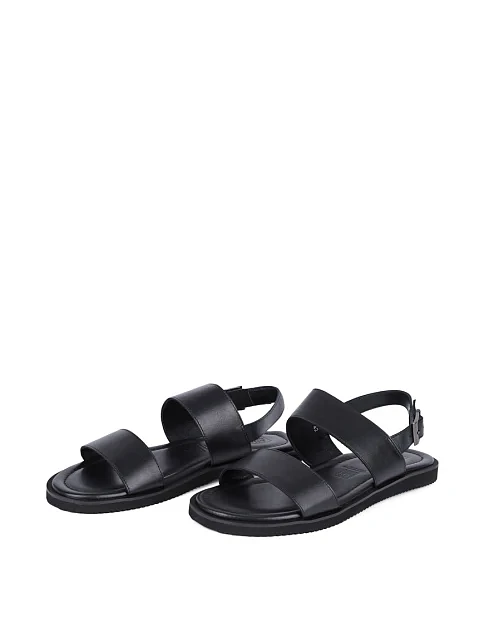 Чоловічі сандалі Miguel Miratez шкіряні чорні - фото 3 - Miraton