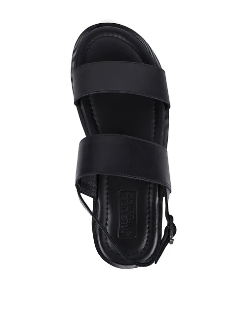 Чоловічі сандалі Miguel Miratez шкіряні чорні - фото 5 - Miraton