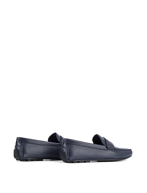 Чоловічі мокасини Miguel Miratez шкіряні сині - фото 4 - Miraton