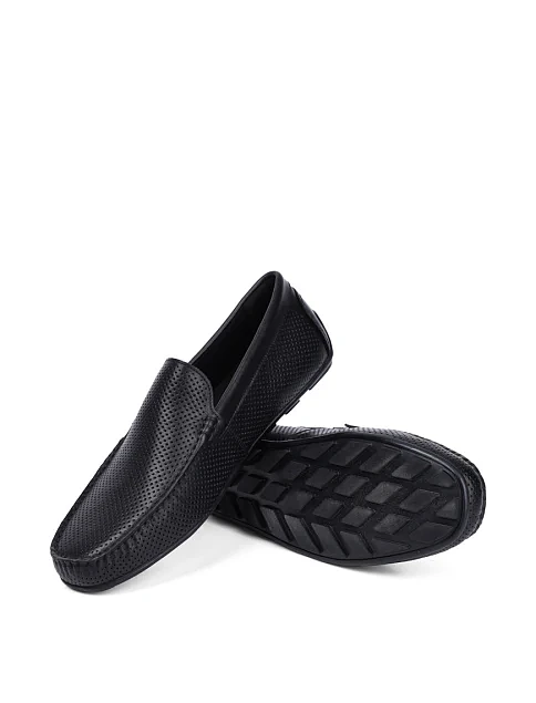 Чоловічі мокасини Miguel Miratez шкіряні чорні - фото 2 - Miraton