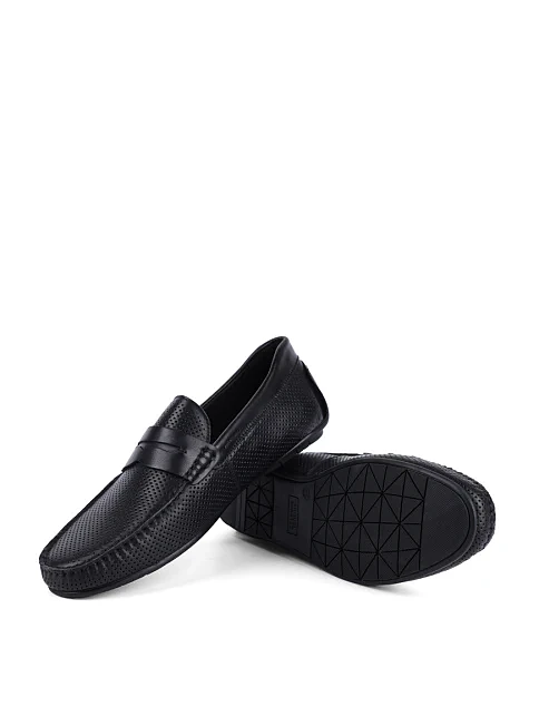 Чоловічі мокасини Miguel Miratez шкіряні чорні - фото 2 - Miraton