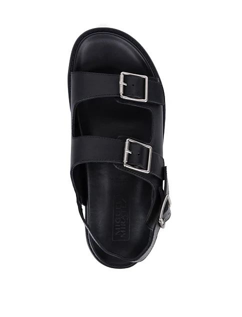 Чоловічі сандалі Miguel Miratez шкіряні чорні - фото 4 - Miraton