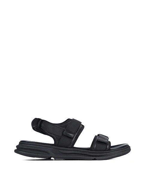 Чоловічі сандалі Miguel Miratez тканинні чорні - фото 1 - Miraton