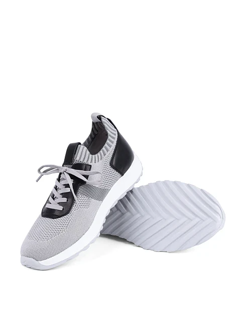 Мужские кроссовки MIRATON тканевые серые - фото 2 - Miraton