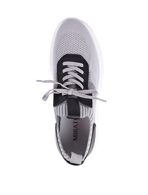 Мужские кроссовки MIRATON тканевые серые - фото 5 - Miraton