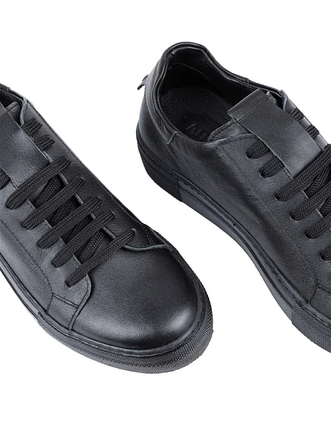 Женские кеды Attizzare кожаные черные - фото 5 - Miraton