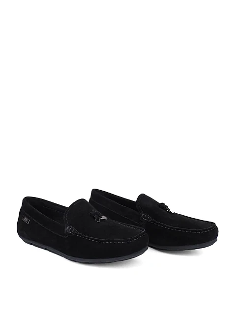 Чоловічі мокасини Miguel Miratez замшеві чорні - фото 3 - Miraton