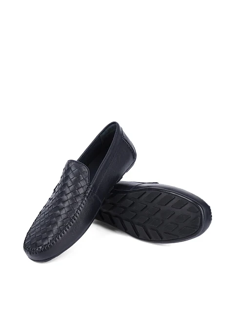 Чоловічі мокасини Miguel Miratez шкіряні сині - фото 2 - Miraton