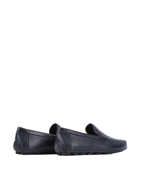 Чоловічі мокасини Miguel Miratez шкіряні сині - фото 4 - Miraton