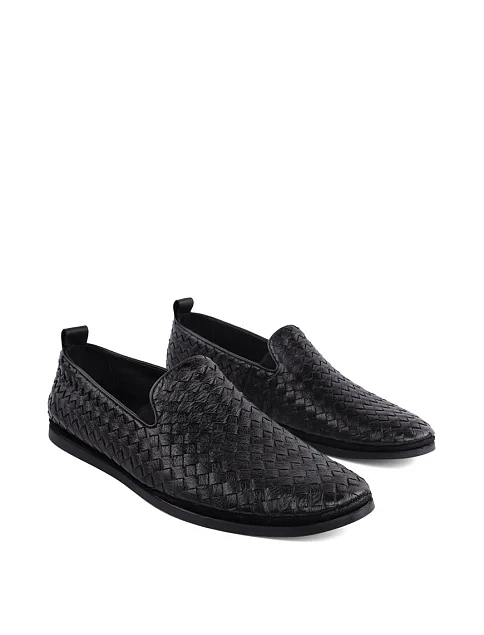 Чоловічі сліпони Miguel Miratez шкіряні чорні - фото 2 - Miraton