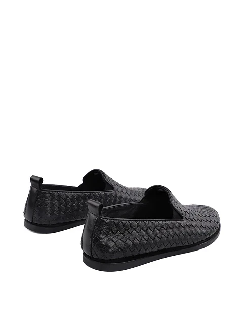 Чоловічі сліпони Miguel Miratez шкіряні чорні - фото 3 - Miraton