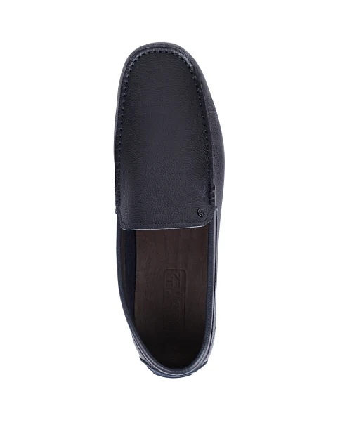 Чоловічі мокасини Miguel Miratez шкіряні сині - фото 2 - Miraton