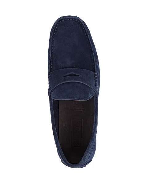 Мужские мокасины Miguel Miratez замшевые синие - фото 5 - Miraton